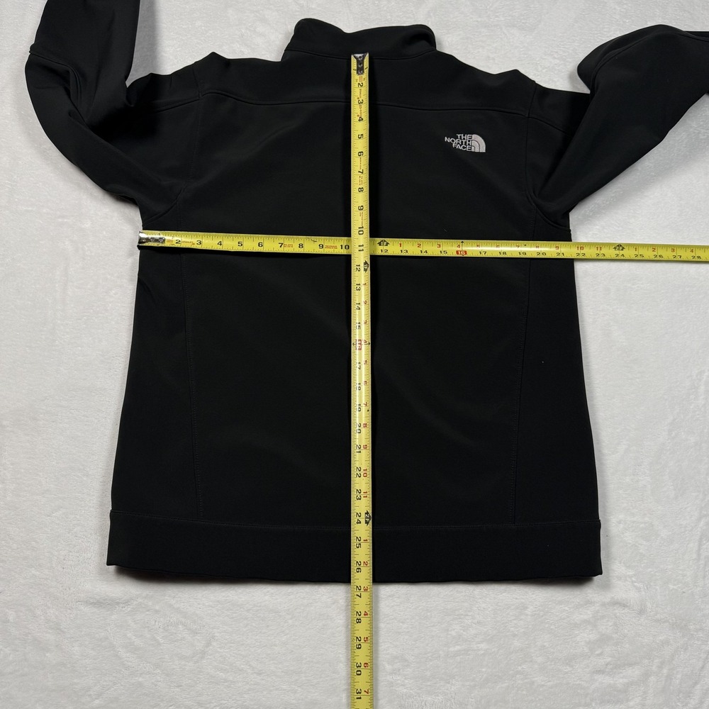 The‎ North Face Apex Jacket Mens Medium Black Full Zip Softshell Windbreaker - Picture 9 of 12